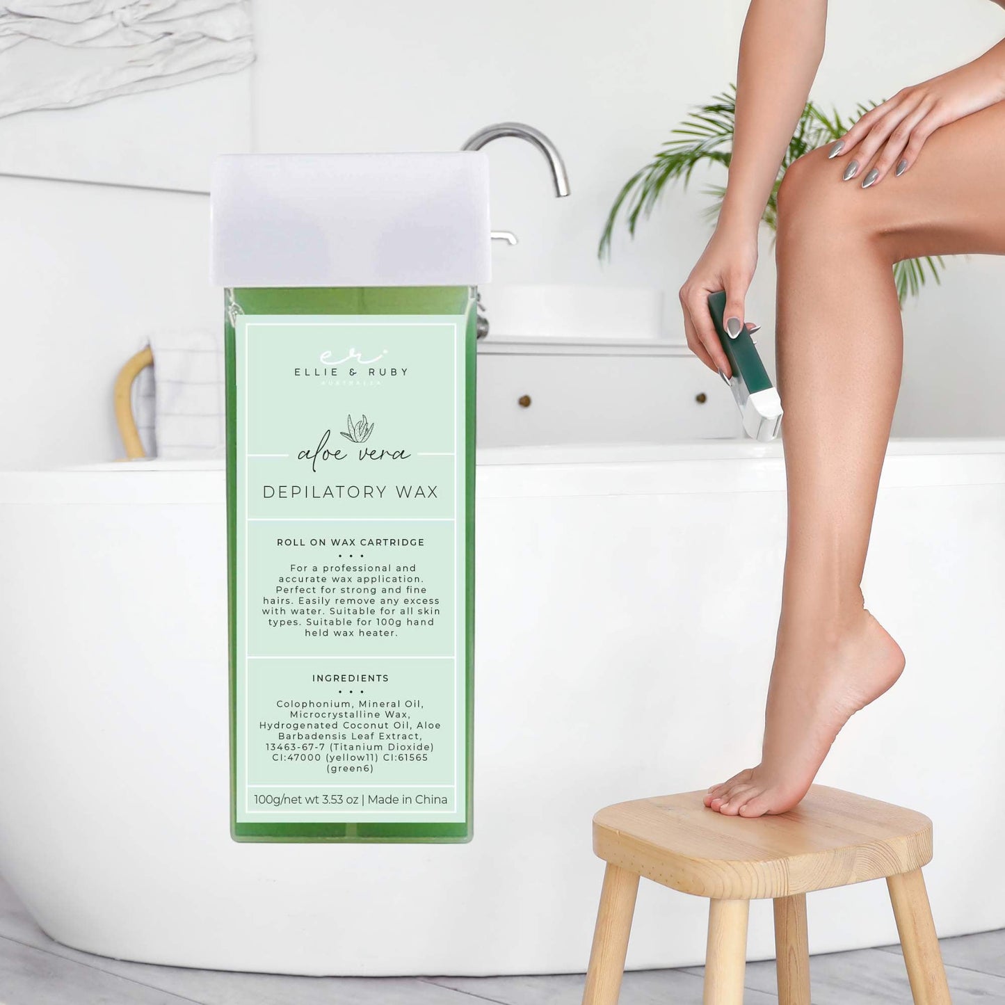 Waxing Kit - Digital Wax Warmer + 100g Wax Cartridge + 100x Pre-Cut Strips Pack-3