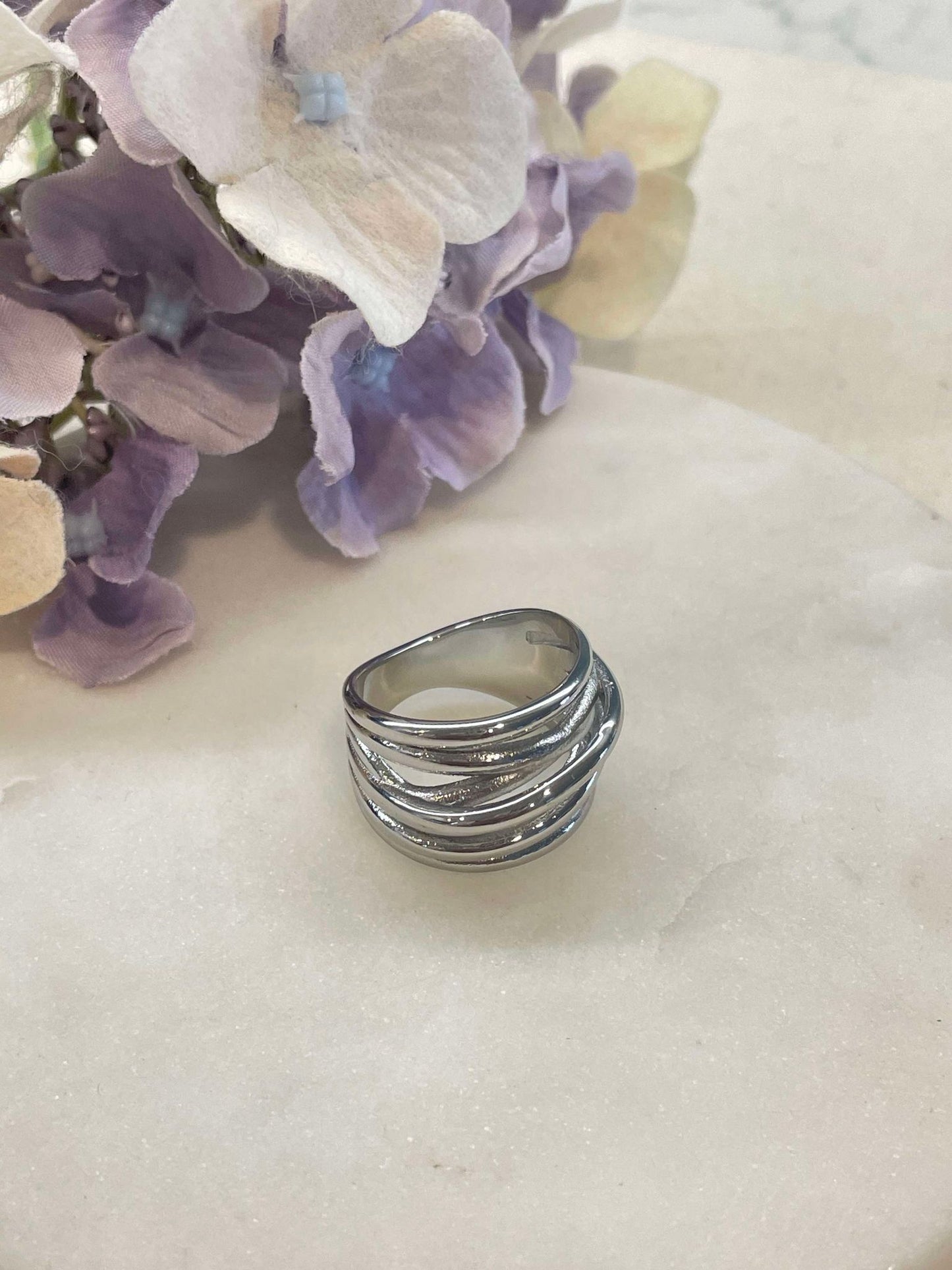 Woven silver ring - size 8 – Tarnish Proof Jewellery-1