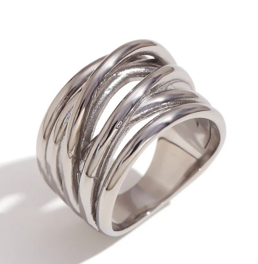 Woven silver ring - size 8 – Tarnish Proof Jewellery-0