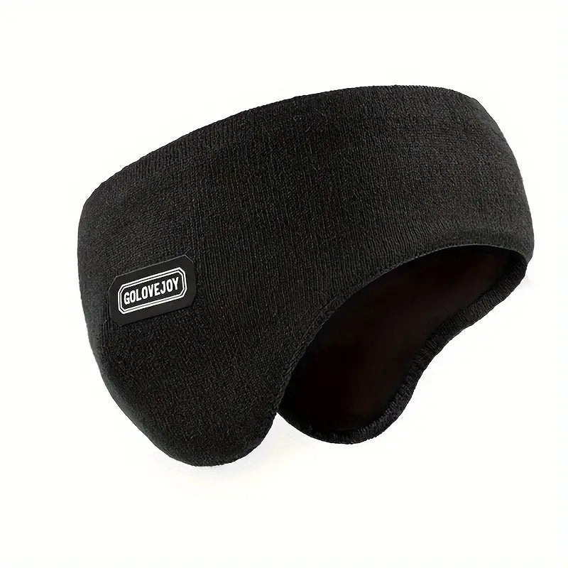 Warm Mens Winter Earmuffs Ear Cover Protection Running Headband in Black-1