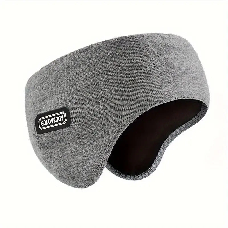 Warm Mens Winter Earmuffs Ear Cover Protection Running Headband in Grey-0