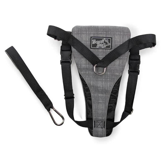 XL Dog Harness 2 in 1 Combo - Car Travel Rides + Walks - No Pull Leash Seat Belt-0