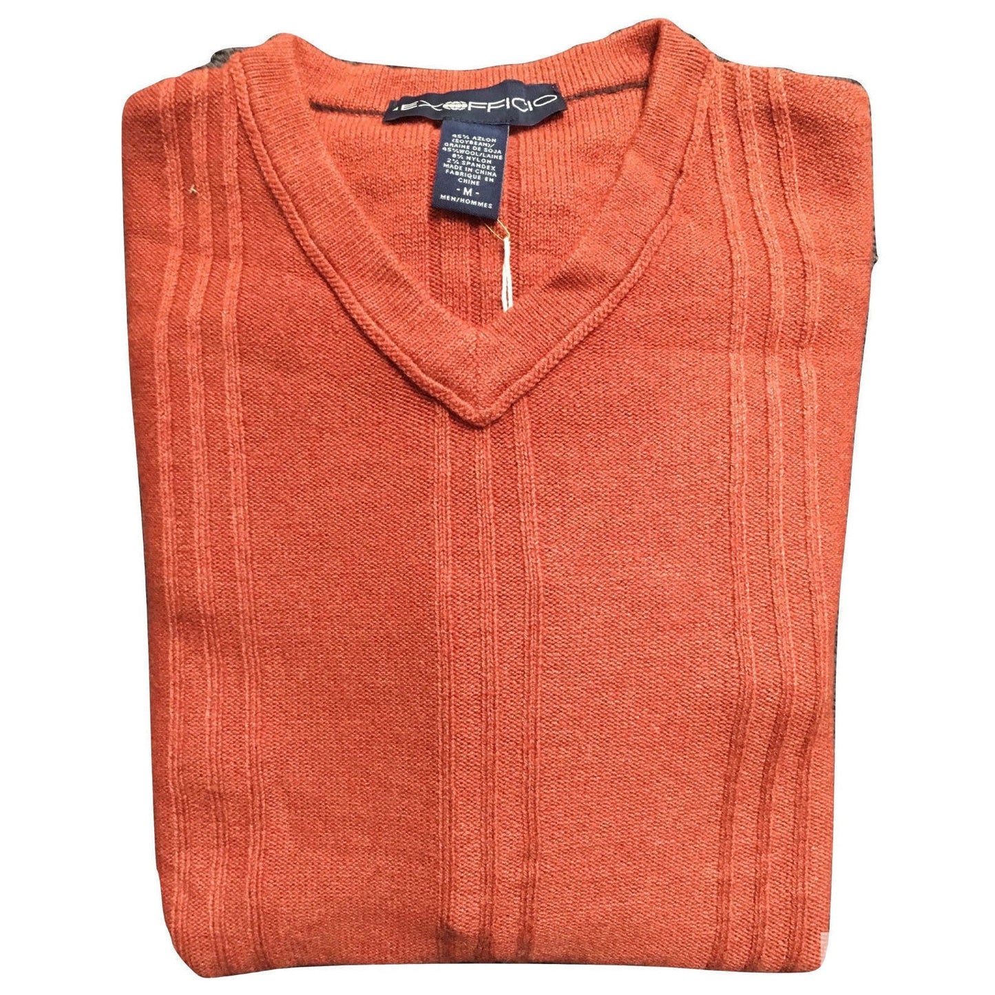 ExOfficio Mens Soy'r V-Neck Knit Sweater Jumper Pullover Eco Wool Warm Quick Dry-4