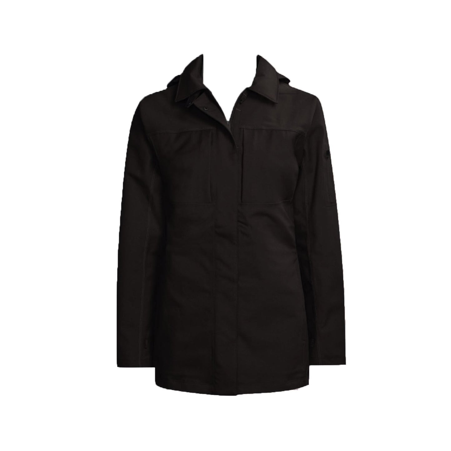 ExOfficio Barometric Trench Coat (for Women) Hiking Trekking Overcoat 2071-5119 - Black - M-1