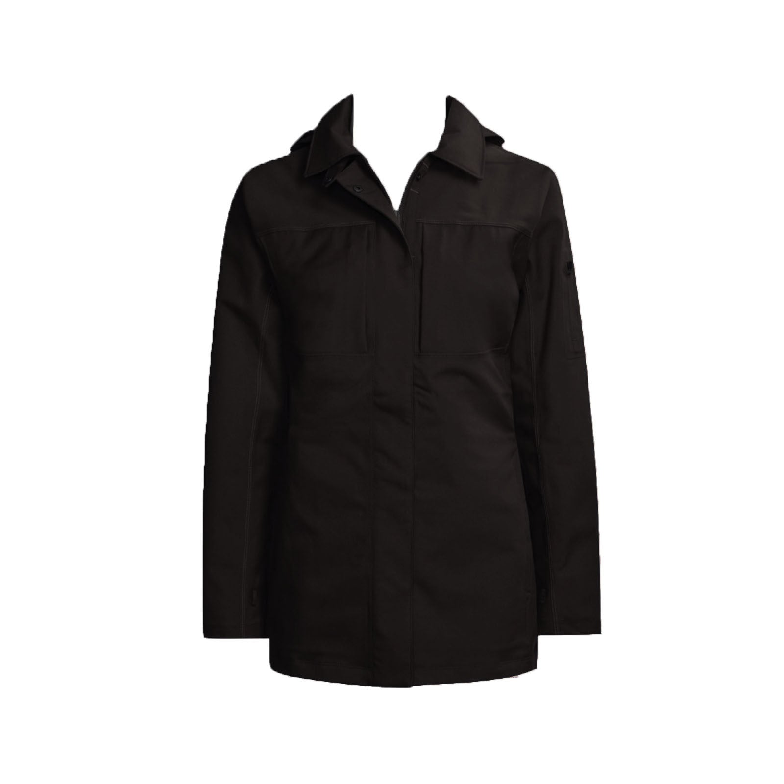 ExOfficio Barometric Trench Coat (for Women) Hiking Trekking Overcoat 2071-5119 - Black - M-1