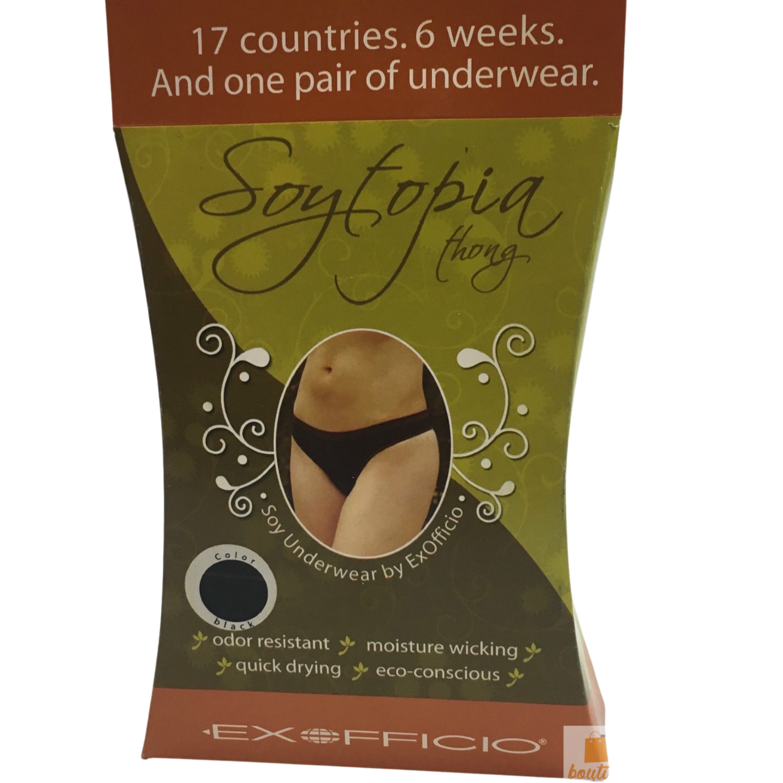 ExOfficio Womens Soytopia Seamless Undies Thong Eco Underwear Ladies Bottoms-4