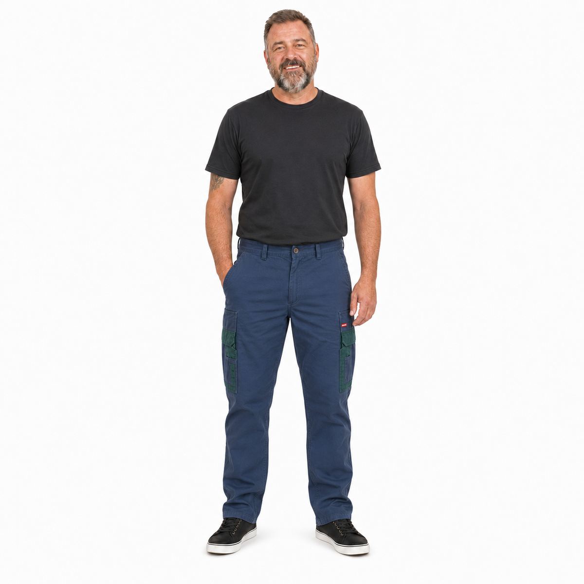 HARD YAKKA Legends Work Cargo Pants Cotton Drill Utility Pockets Trousers Y02900 - Garden Green