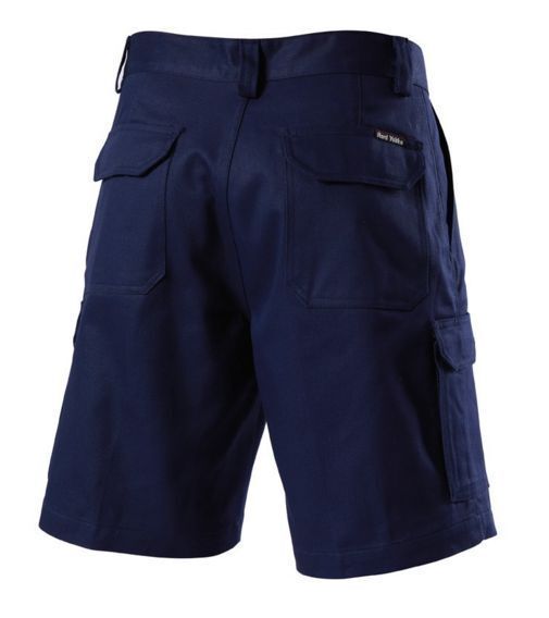 HARD YAKKA Generation Y Work Cargo Shorts Cotton Drill Utility Pockets Y05500 - Navy