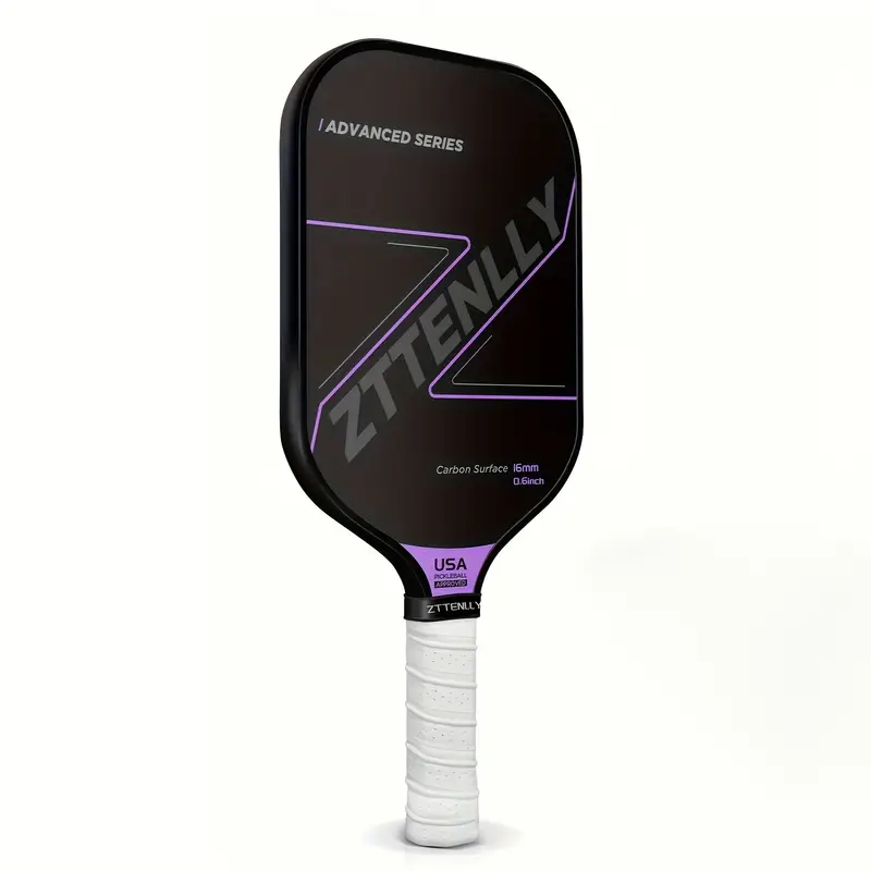 T300 Graphite Carbon Fiber Pickleball Paddles Pickle Ball Racket Racquet - Purple-1