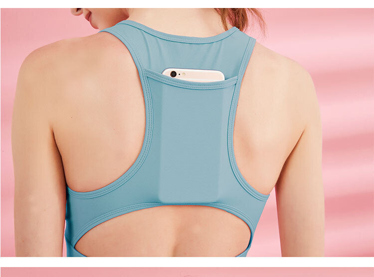 Sports Bra Womens Sleeveless Crop Top Tank Ladies Yoga Vest Gym Workout Activewear Running-3