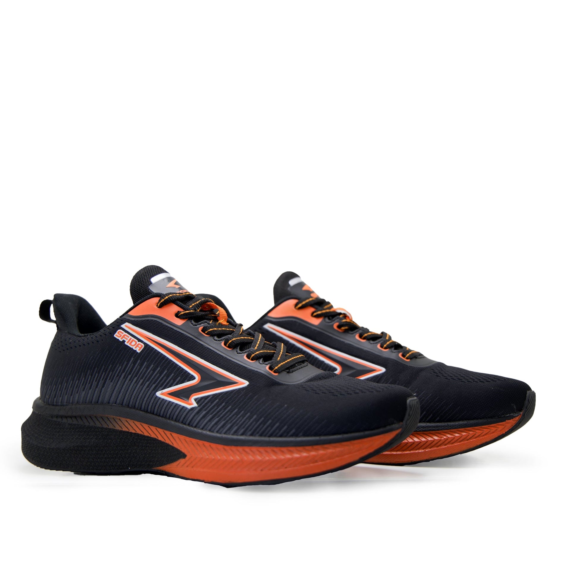 Zephyr Men's Performance Runner - Black/Dark Orange-2