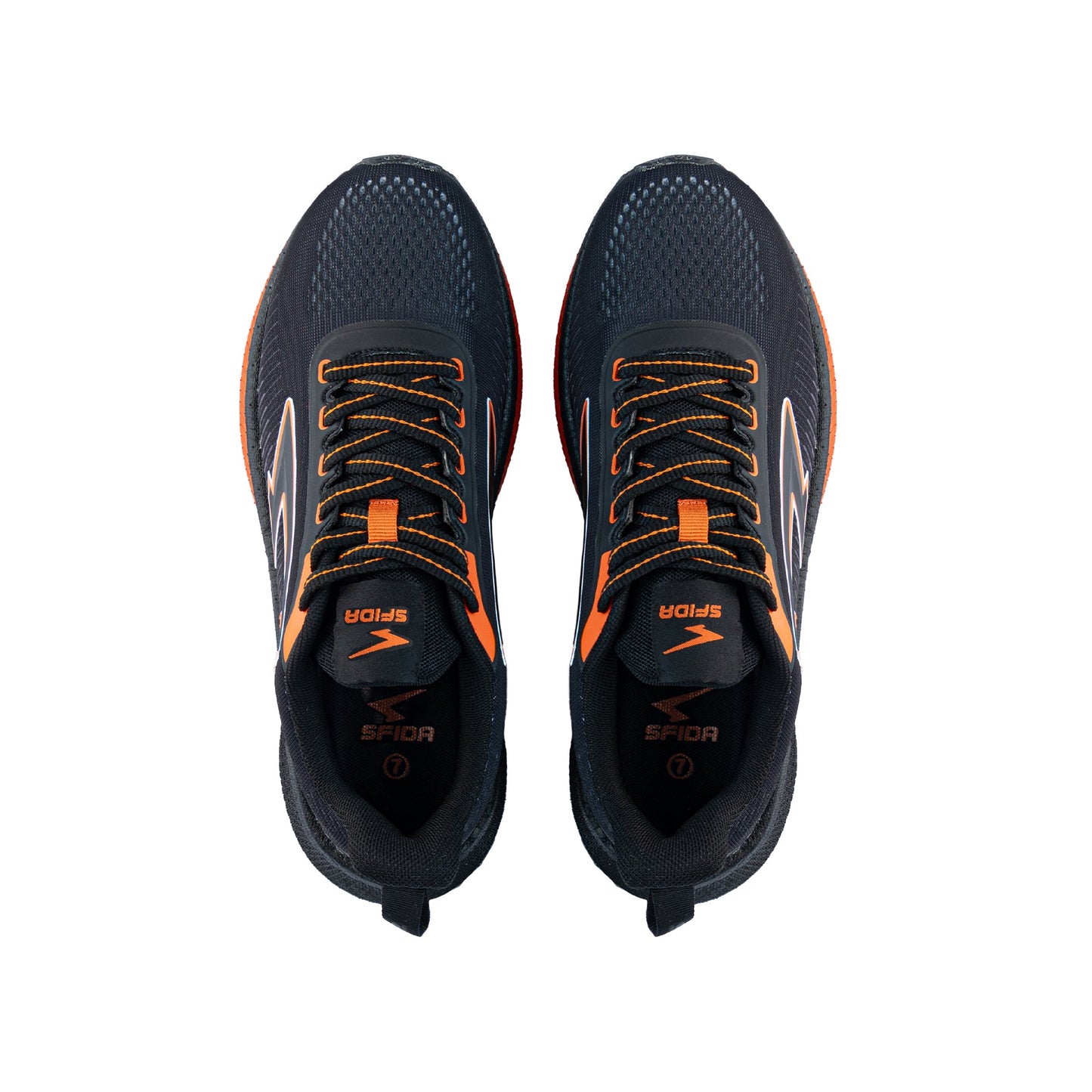 Zephyr Men's Performance Runner - Black/Dark Orange-1