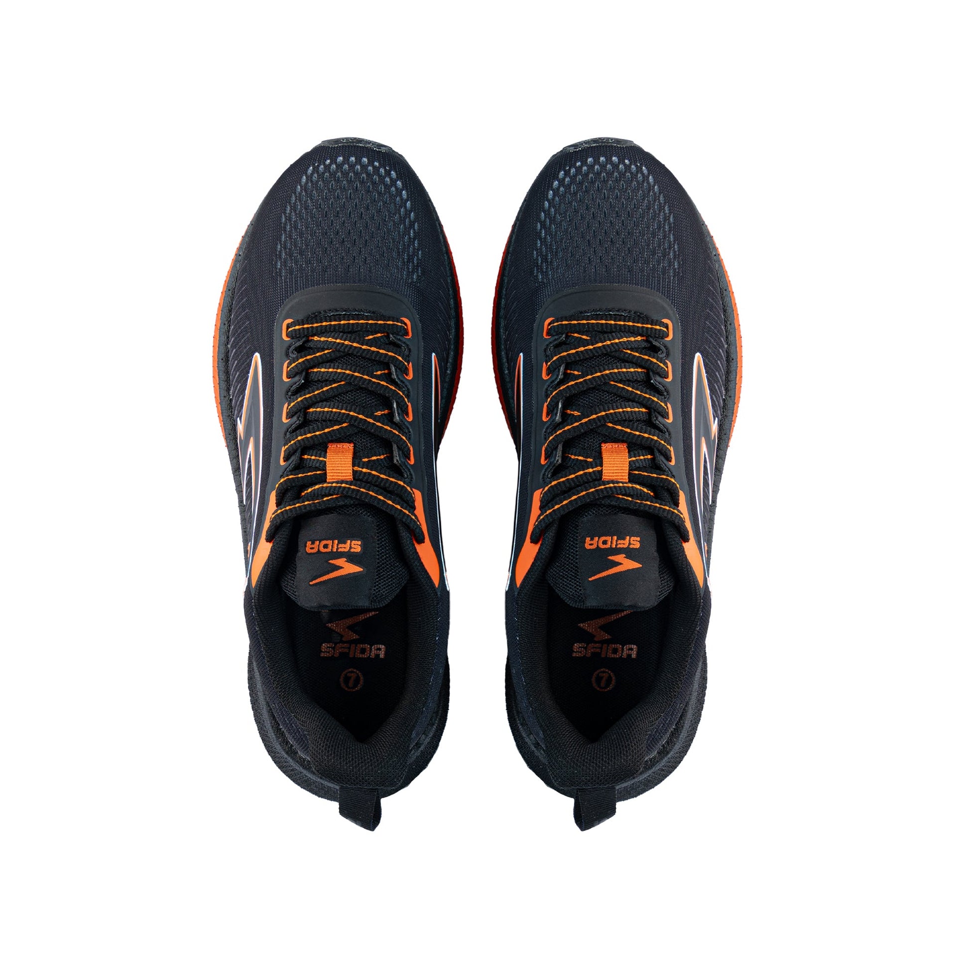 Zephyr Men's Performance Runner - Black/Dark Orange-1