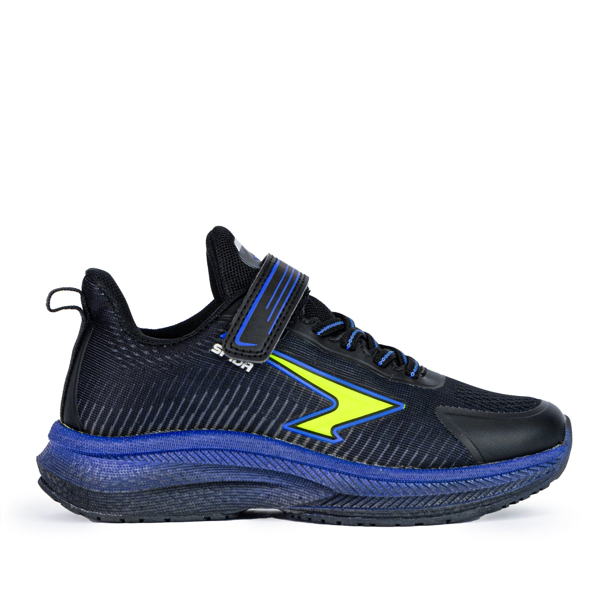 Zephyr Boy's Performance Runner V Strap - Black/Royal/Lime-0