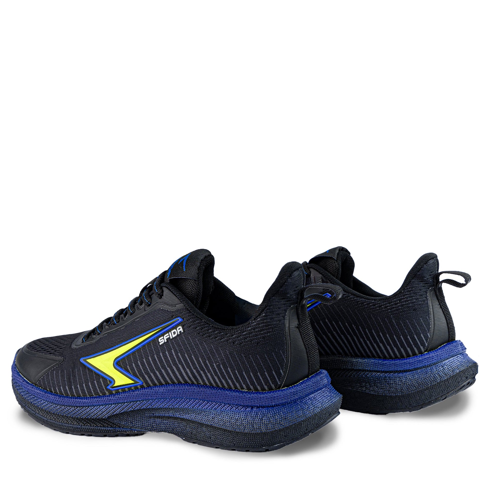 Zephyr Boy's Performance Runner Lace Up - Black/Royal/Lime-3