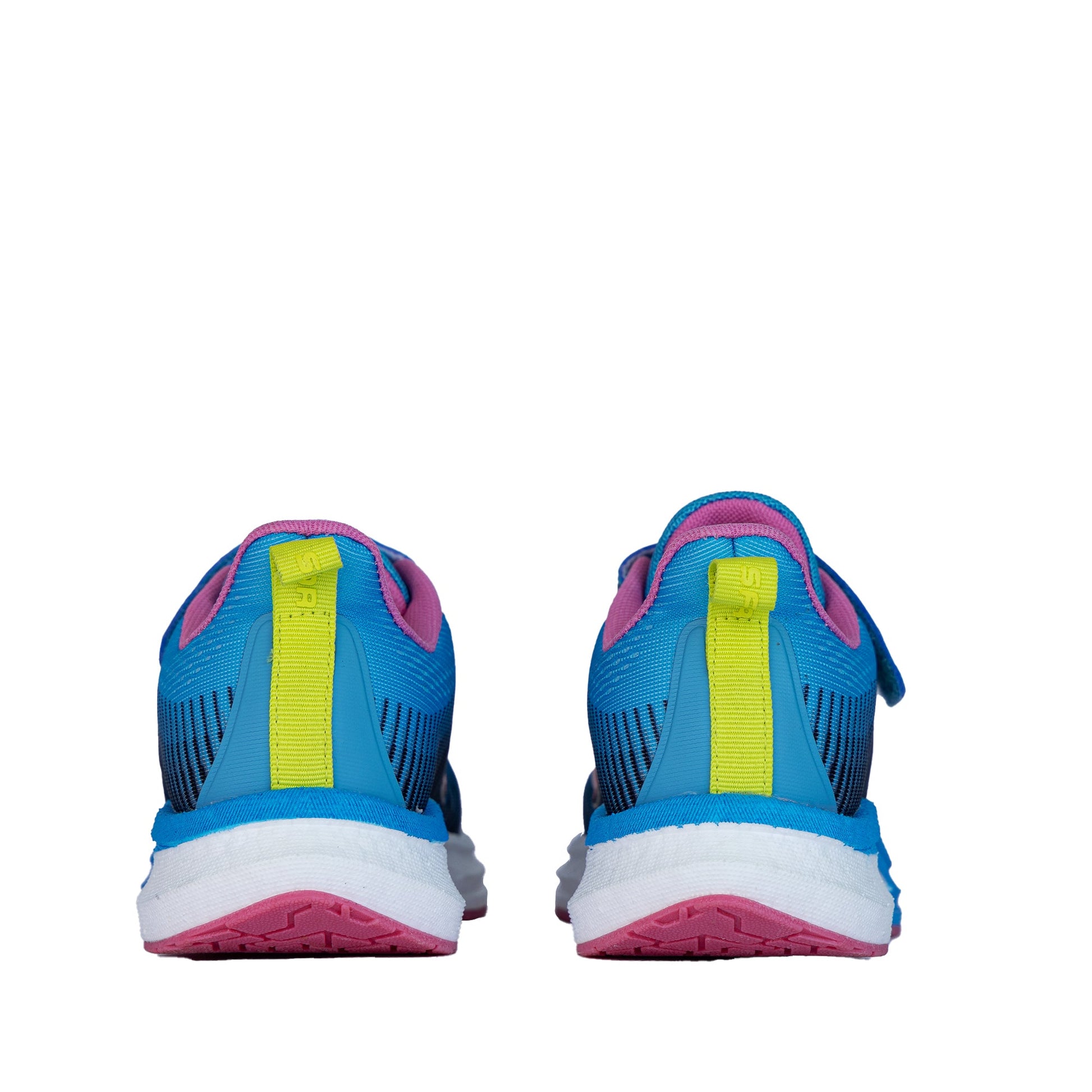Zephyr Girl's Performance Runners V Strap - Blue/Pink-4