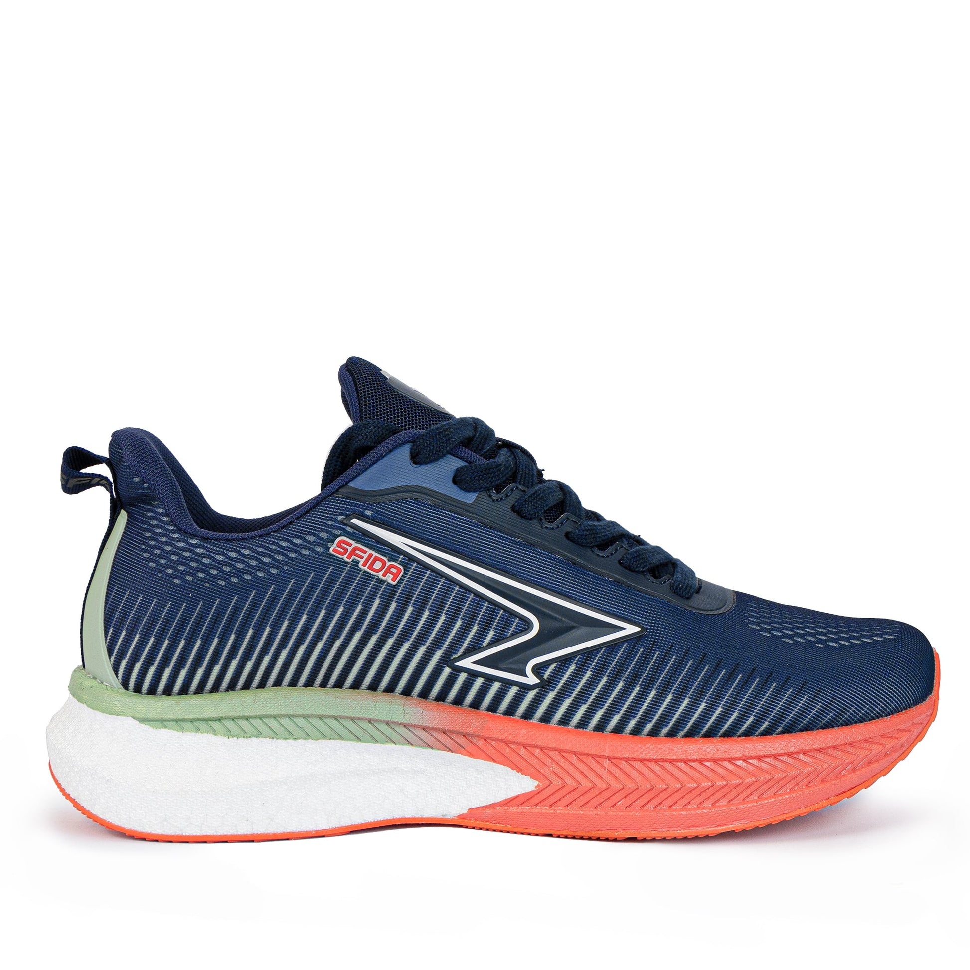 Zephyr Men's Performance Runners - Navy/Mint/Coral-0