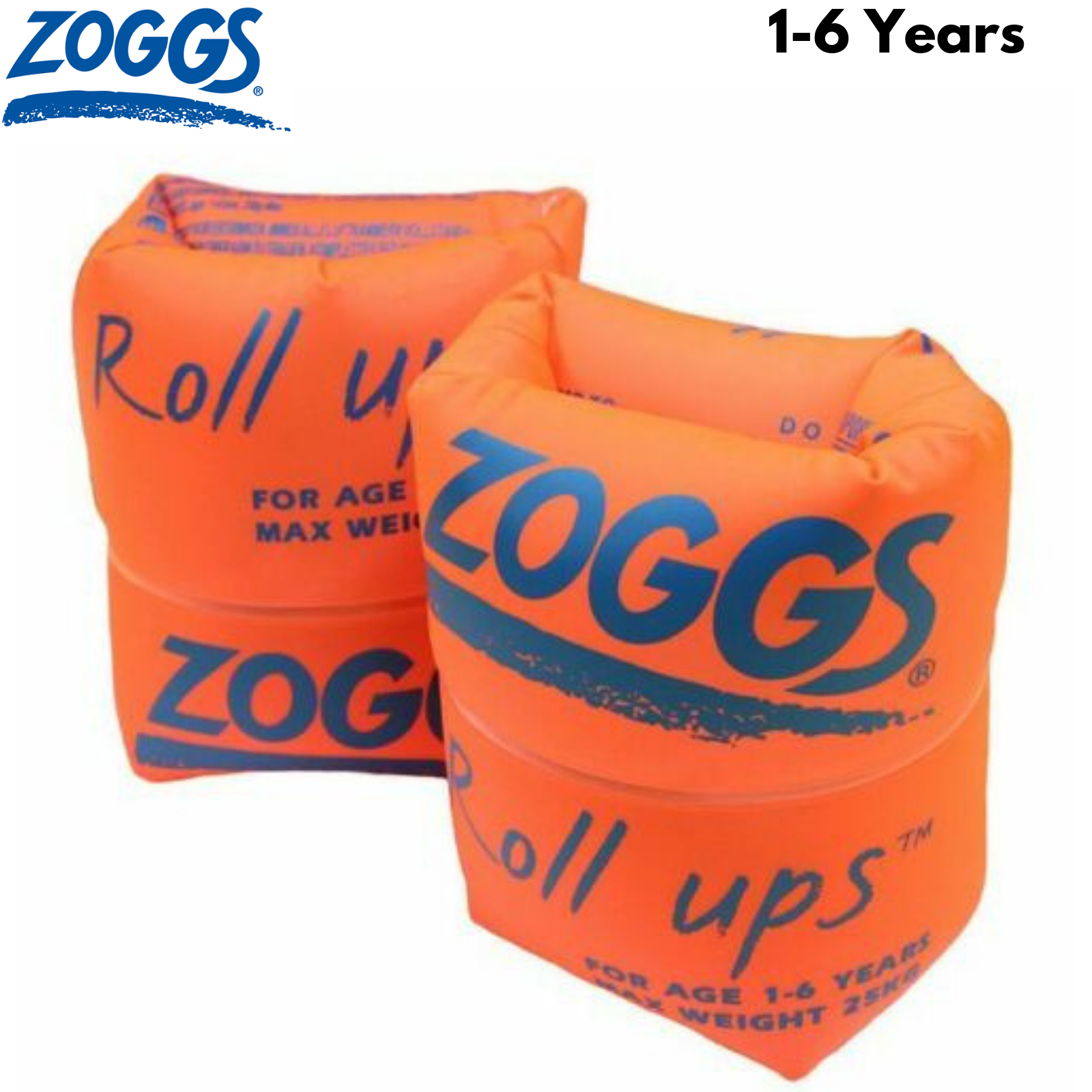 ZOGGS Roll Ups Stage 2 Childrens Swimming Learn to Swim Kids Water Arm Bands Inflatable Rings-1