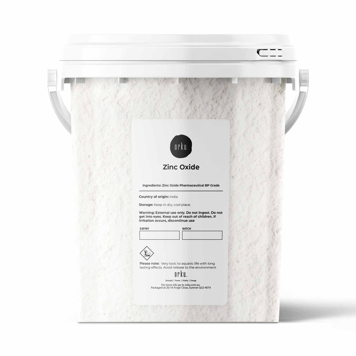Zinc Oxide Powder BP Pharmaceutical Grade 99.9% Purity in Resealable Buckets-2