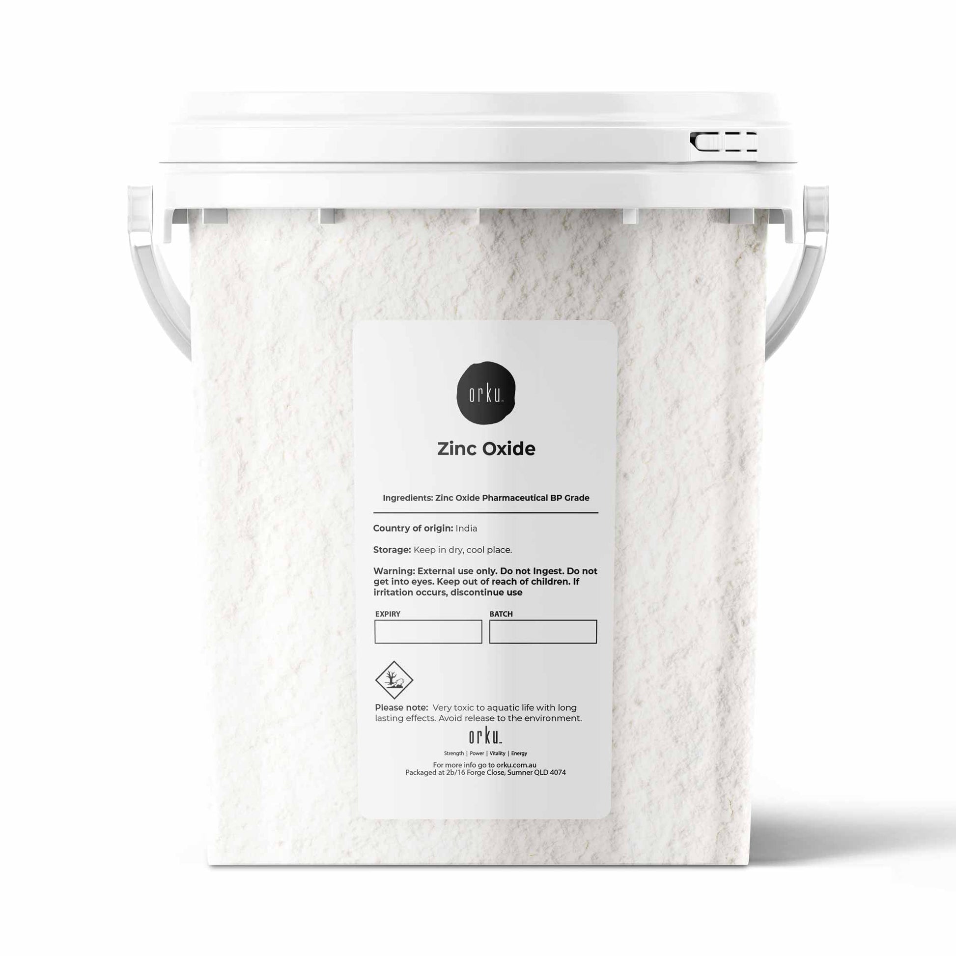 Zinc Oxide Powder BP Pharmaceutical Grade 99.9% Purity in Resealable Buckets-2