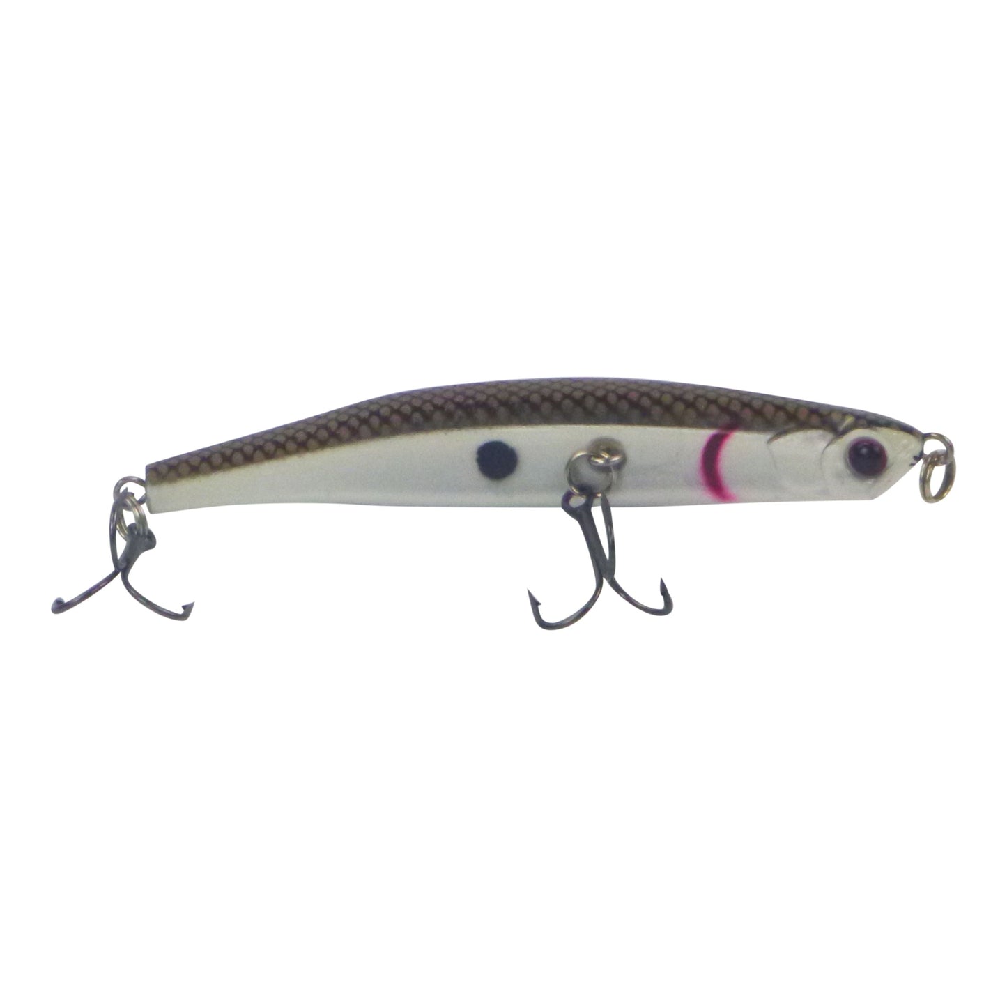 Toppu Mizzu Sidewinder Bent Minnow, 95mm, Baitfish-1