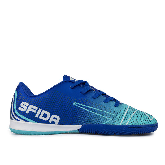 Conquer Kid's Indoor Football Shoes - Royal-0