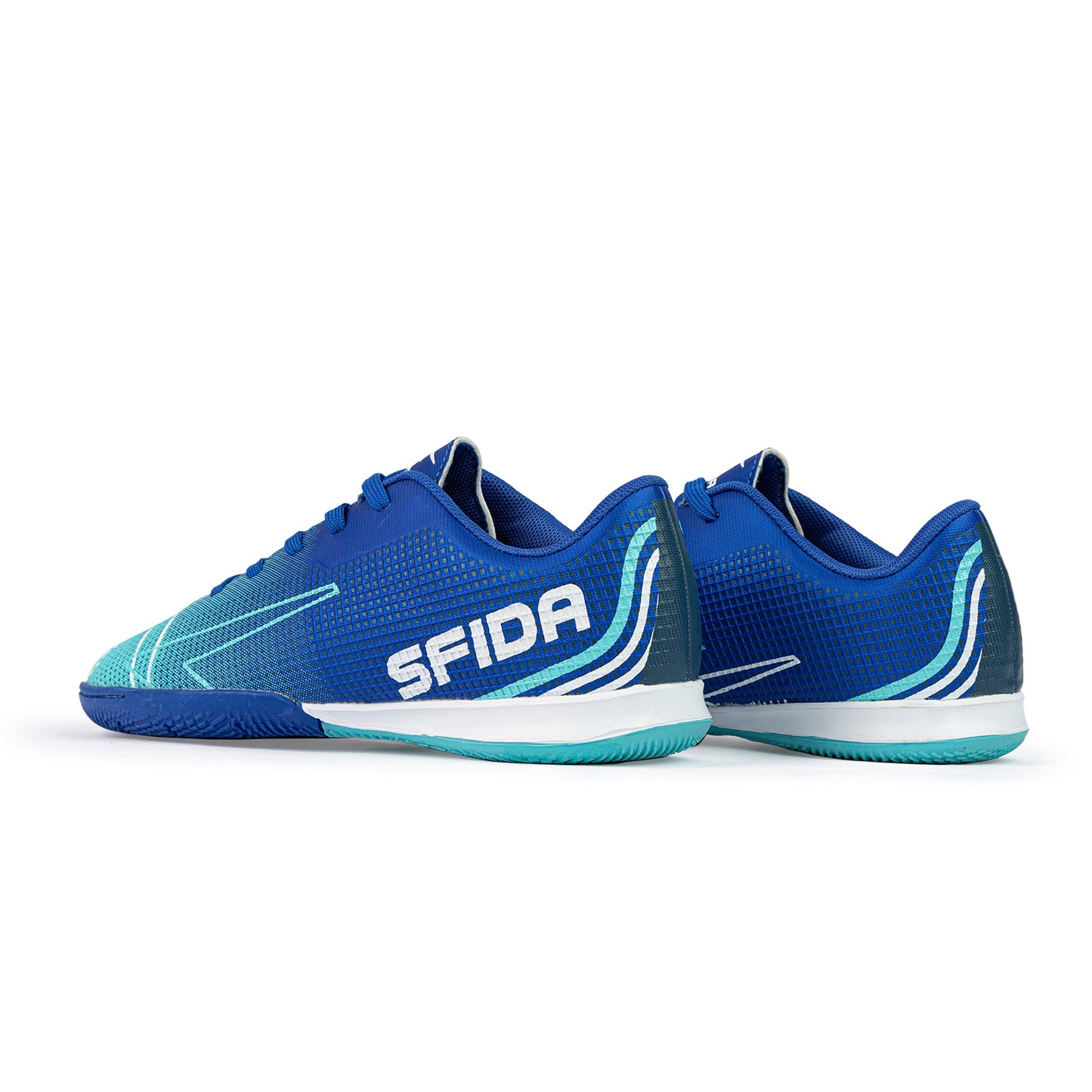 Conquer Kid's Indoor Football Shoes - Royal-2