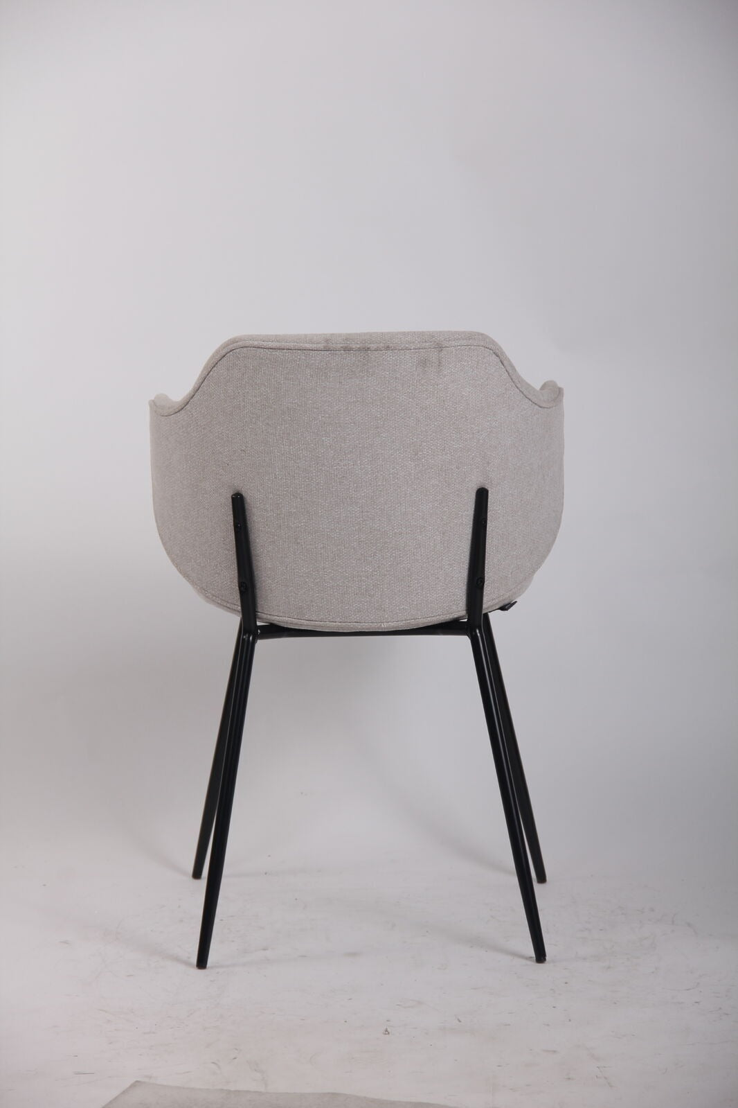 Set of 2 Corduroy Dining Chairs - Ivory Beige-3