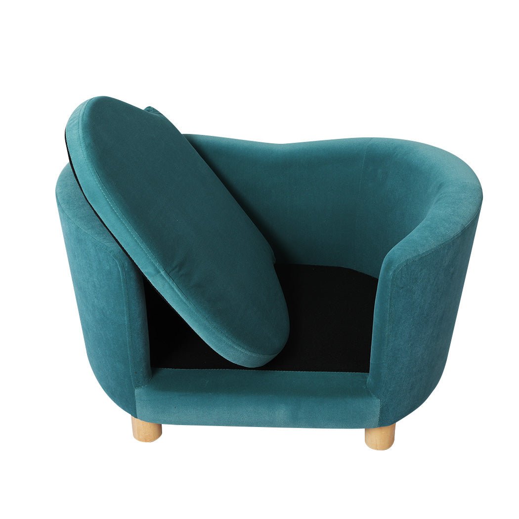 Elevated Dog Lounge in Teal-3