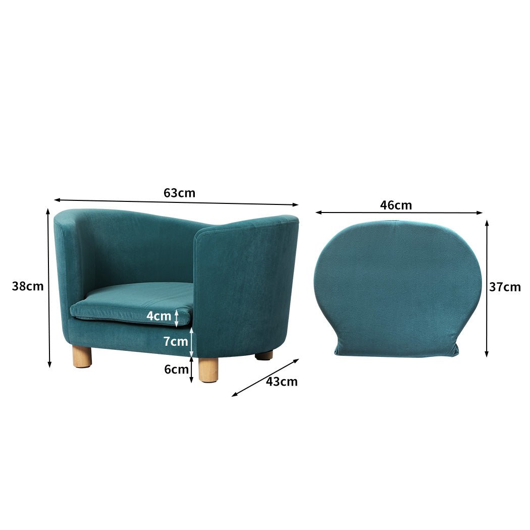 Elevated Dog Lounge in Teal-2