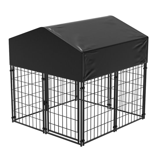 Extra Large Welded Wire Dog Kennel Outdoor Heavy Duty Crate Cage-0