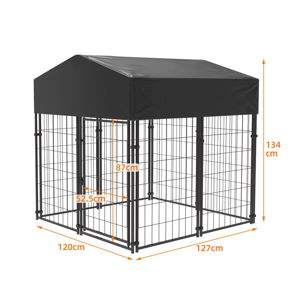Extra Large Welded Wire Dog Kennel Outdoor Heavy Duty Crate Cage-1