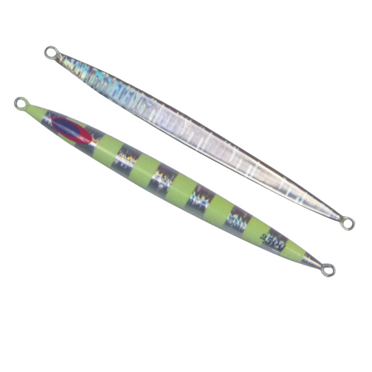 Finesse Lumo Fastdrop Jig, 250gm, Silver Stripe, Qty 2-0