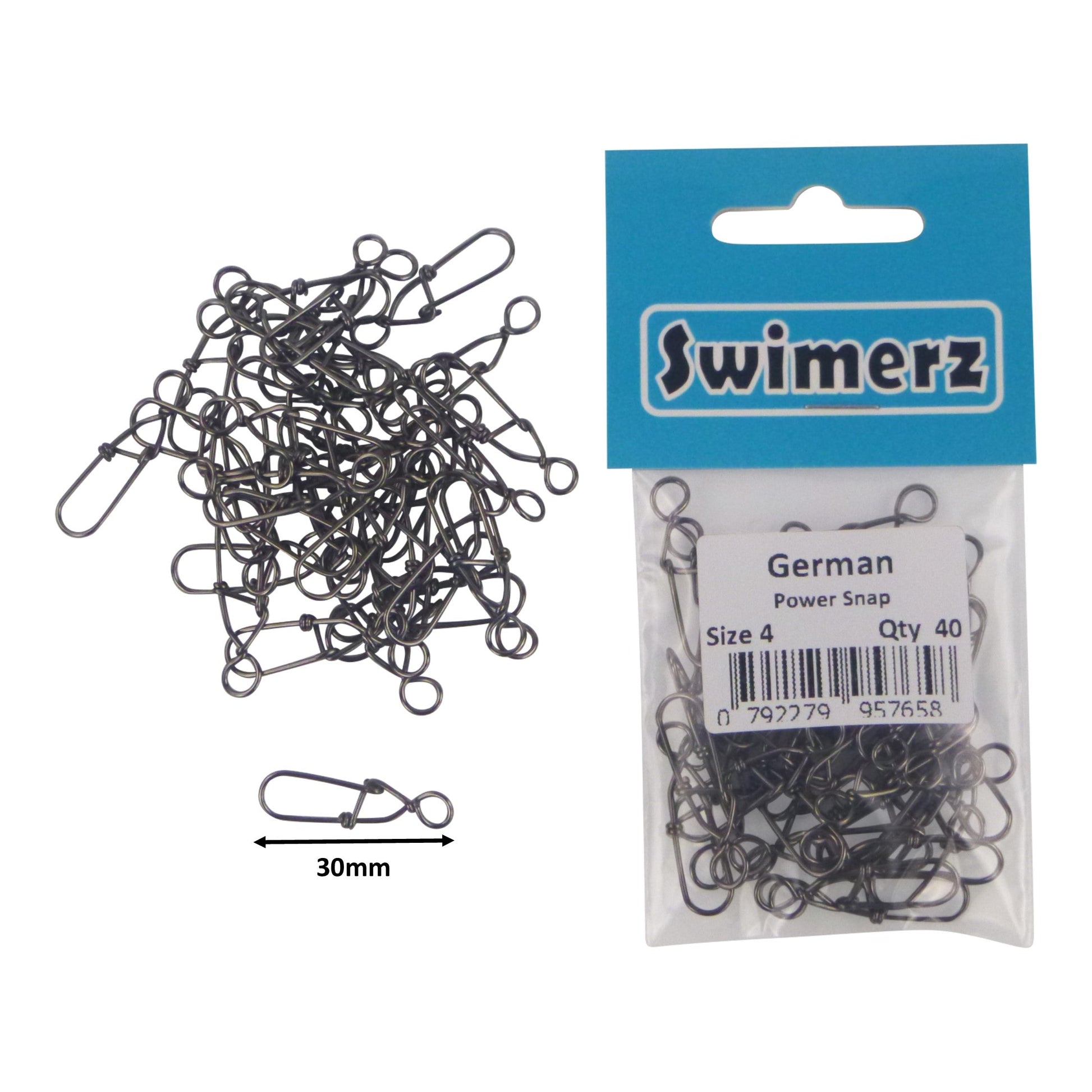Swimerz German Power Snap, Closed Eye, size 4, 40 pack-1