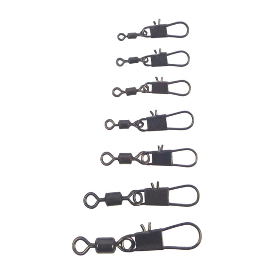 Swimerz Rolling Swivel w Interlock Snap, Size 12, 50 pack-0