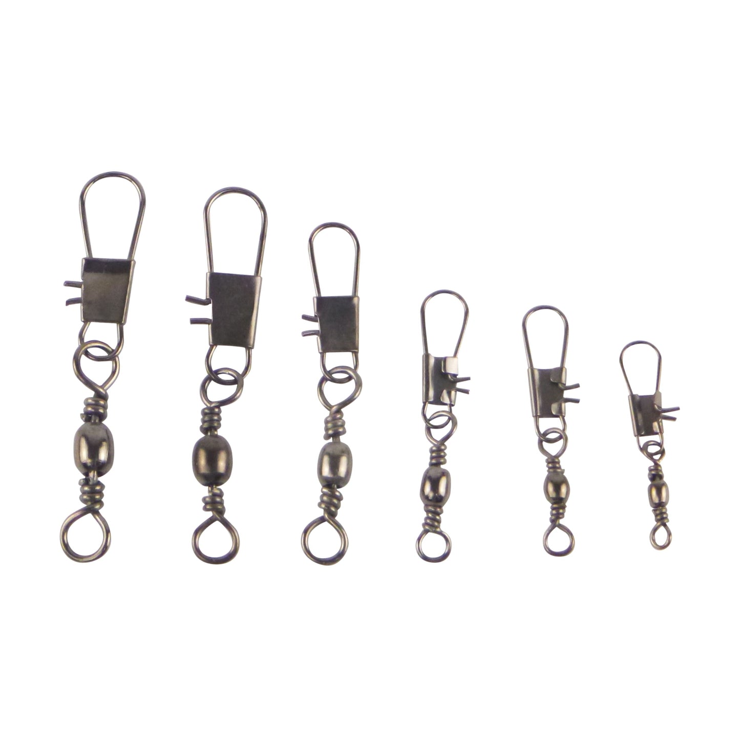 Swimerz Barrel Swivel w Interlock Snap, Size 4, 15 pack-0