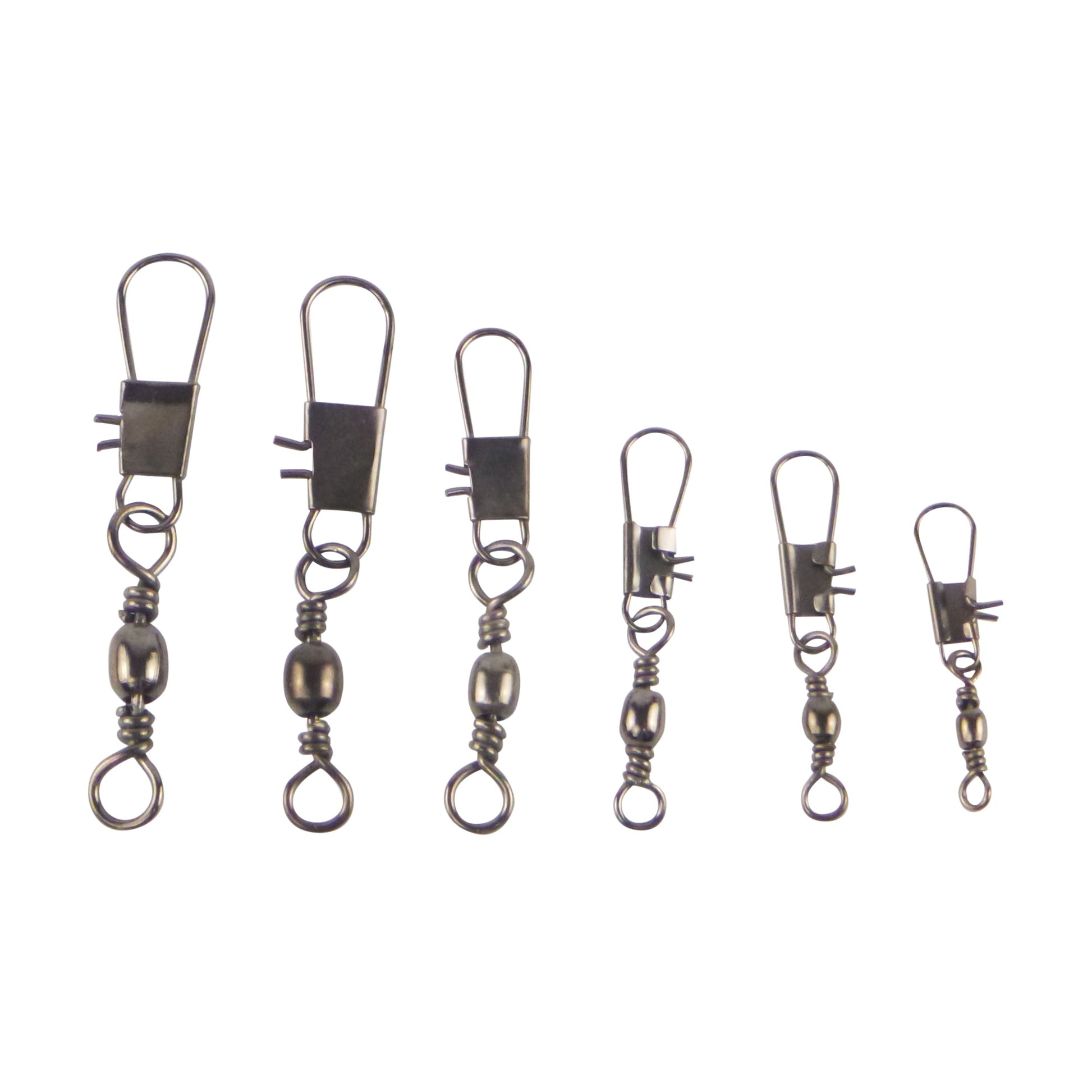 Swimerz Barrel Swivel w Interlock Snap, Size 4, 15 pack-0