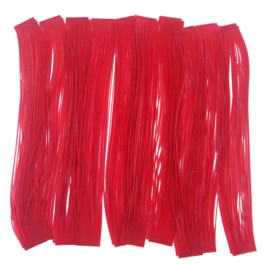 Artizan 22 strand silicon skirt, Neon Red, Pack of 20-0