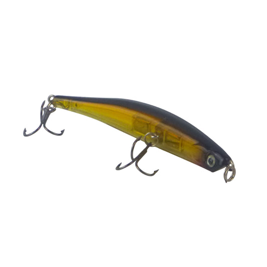 Toppu Mizzu Sidewinder Bent Minnow, 95mm, Opaque Gold-0