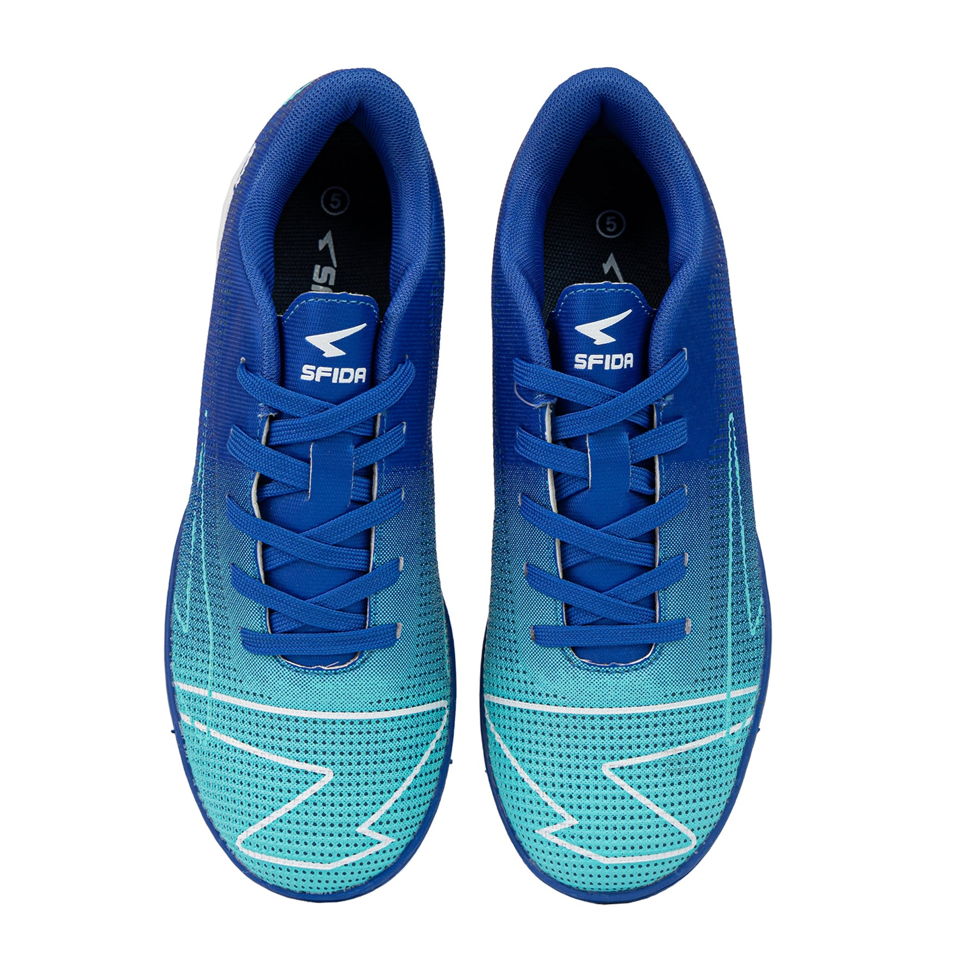 Conquer Kid's Indoor Football Shoes - Royal-4