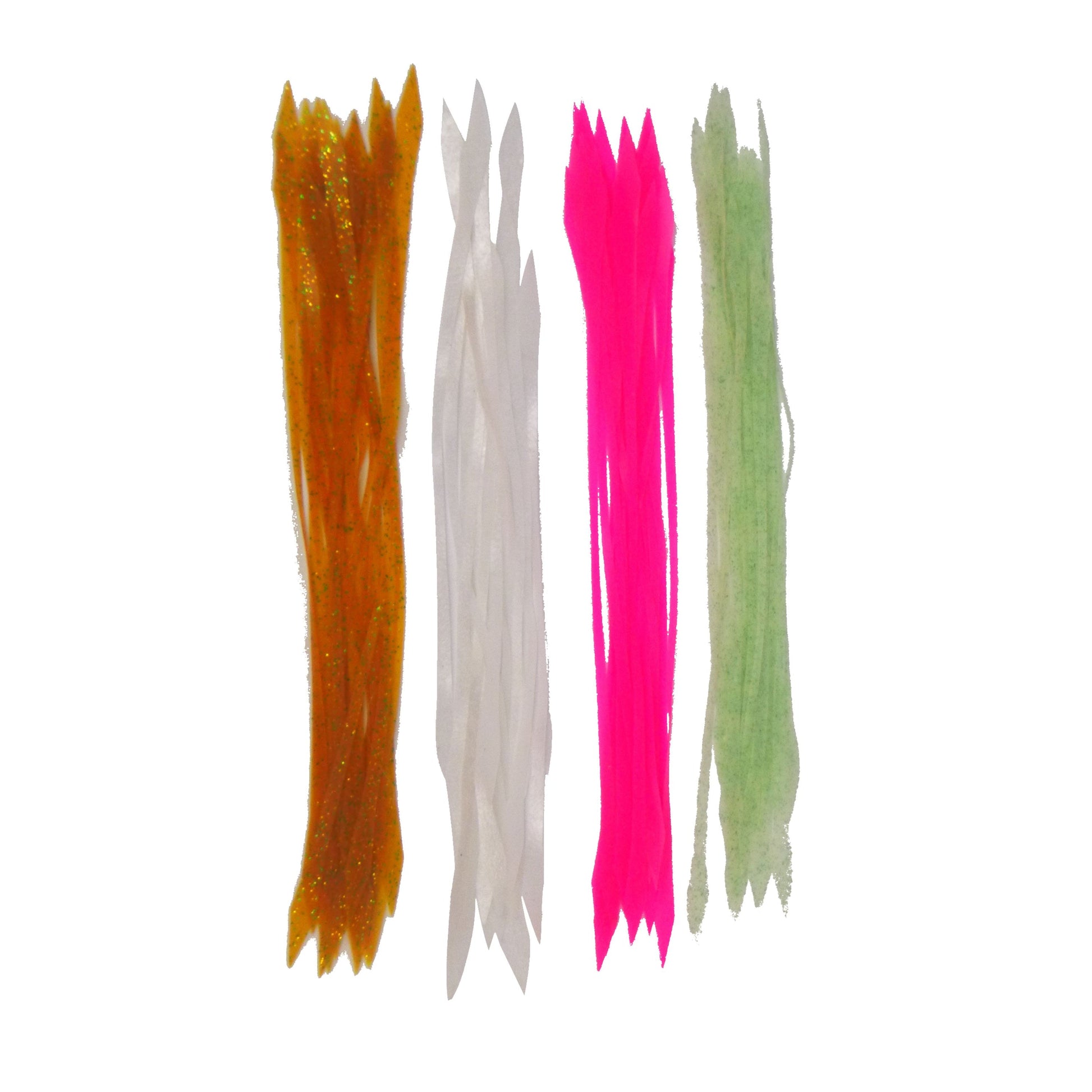 Artizan Silicon Lure Tails, Lumo Green, Pack of 20-1