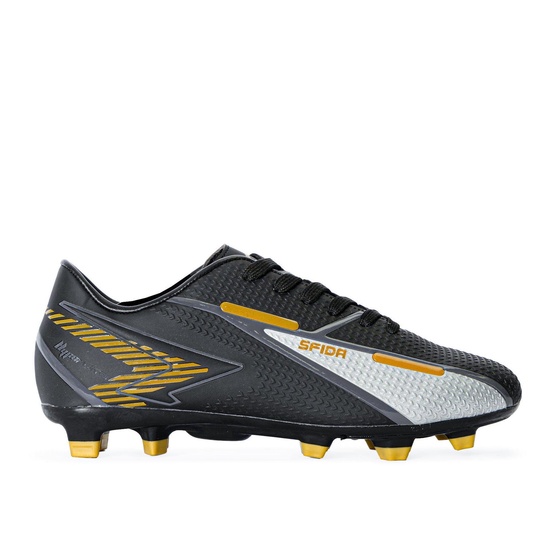 Strike Adult's Football Boots - Black/Gold Wide Fit-0