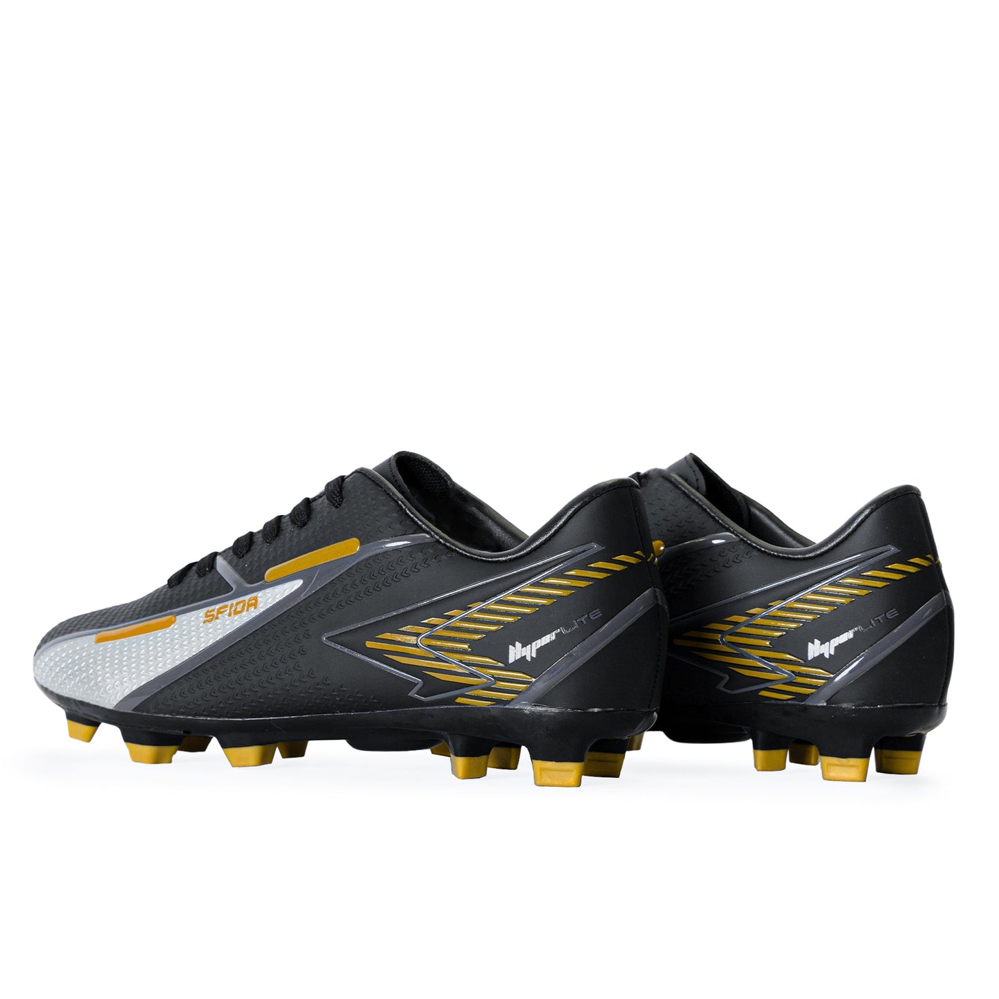 Strike Adult's Football Boots - Black/Gold Wide Fit-2