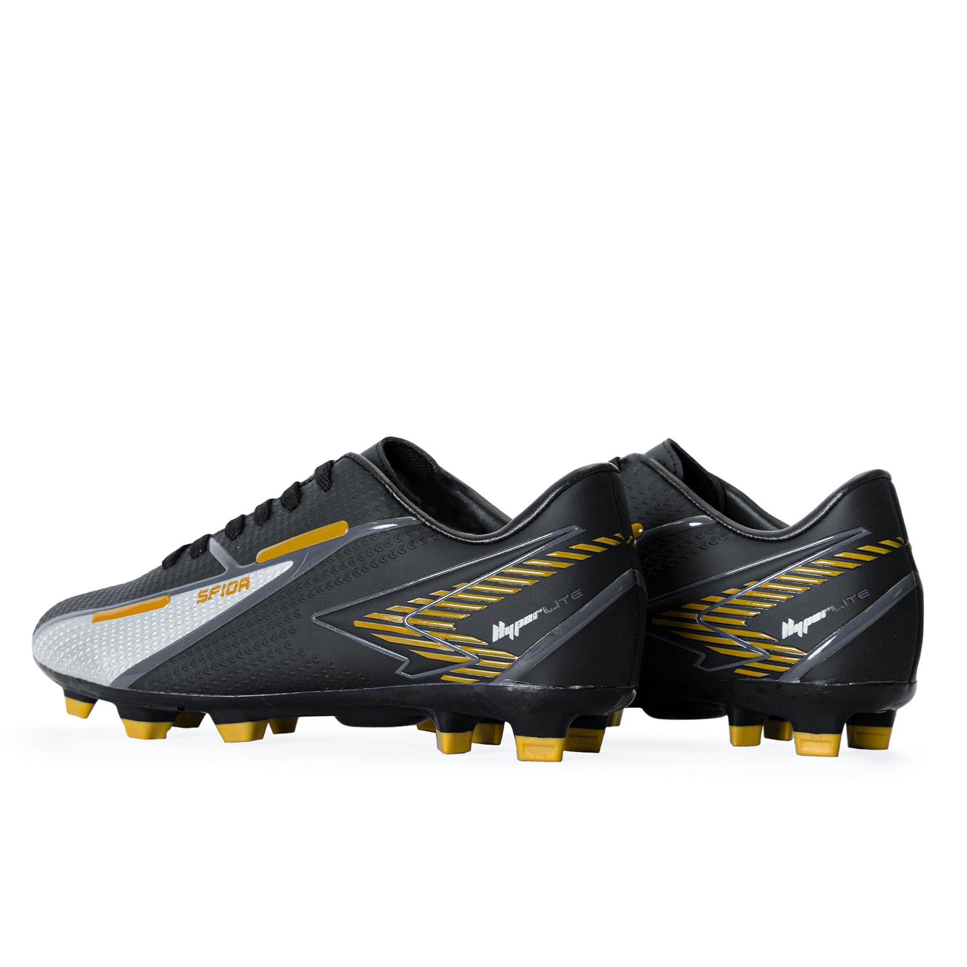 Strike Adult's Football Boots - Black/Gold Wide Fit-2