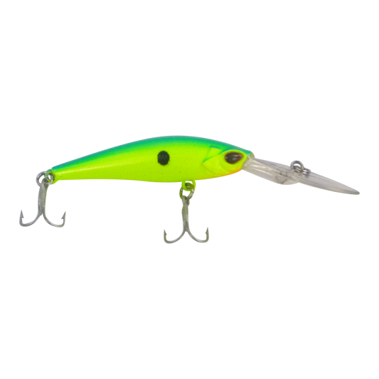 Finesse Wobbler Diving Lure, Ballistic Green, 90mm-0