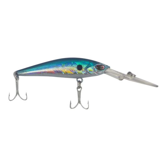 Finesse Wobbler Diving Lure, Silver Blue, 90mm-0