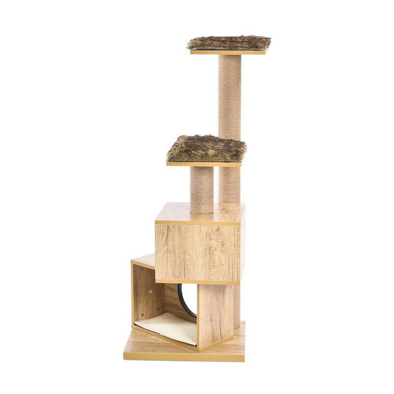 Wooden Condo Stacker Cat Tree House-3