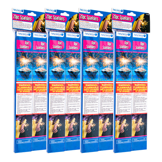 Party Central 480PCE Sparklers Celebrations Events Parties Sparkling Fun 25cm