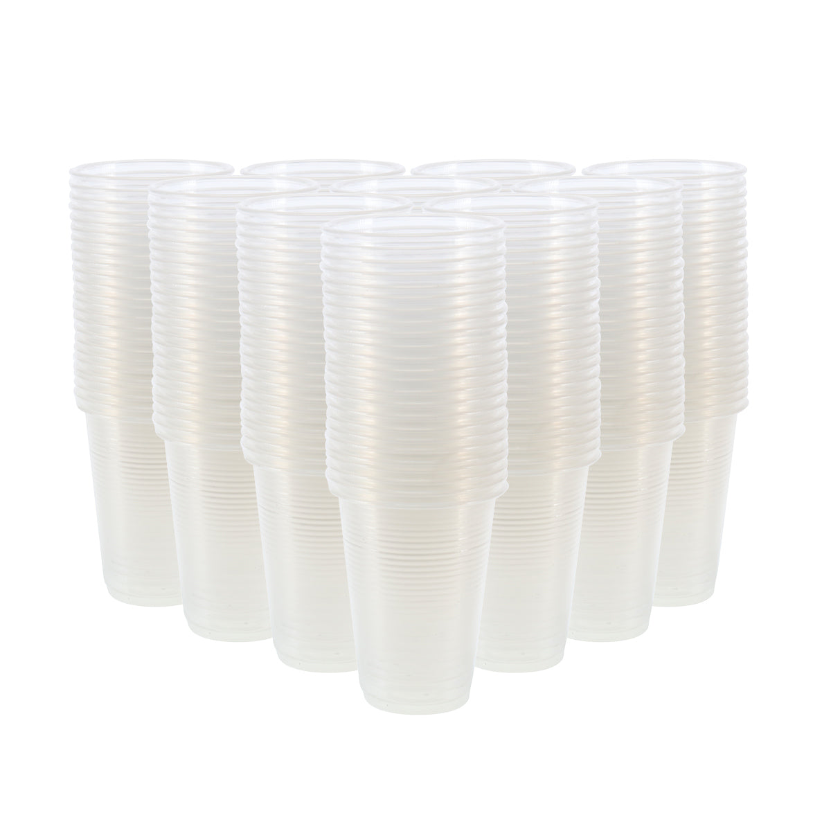 Party Central 864PCE Plastic Cups Clear Strong Disposable Recyclable 200ml