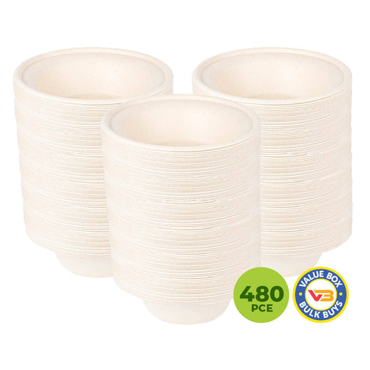 Party Central 480PCE Bowls Salad Soup Eco-Friendly Recyclable Durable 340ml